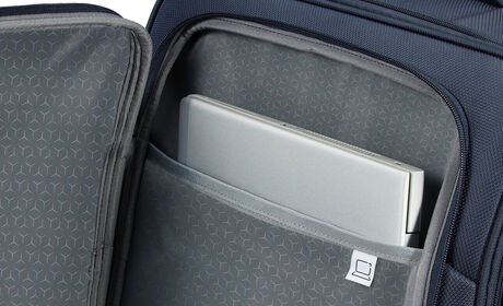 Front pocket with laptop compartment