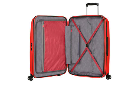 Organisation intérieure avec poche tablier zippée supplémentaire