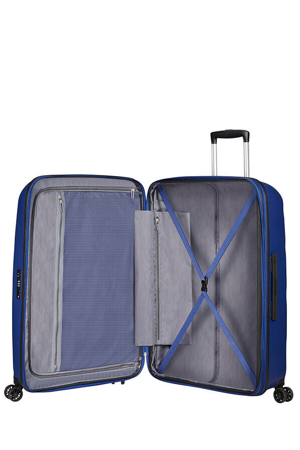 American Tourister Bon Air Dlx Spinner TSA Expandable 75cm  Bleu marine fonc&eacute;