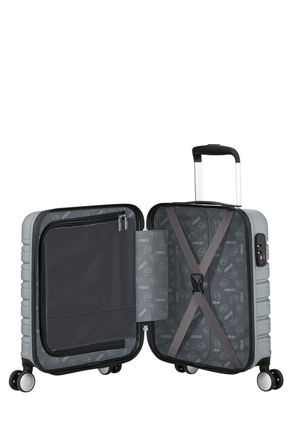 American Tourister Flashline SPINNER UNDERSEATER 45cm  Sky Silver
