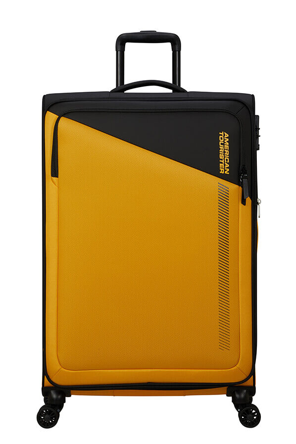 American Tourister Daring Dash Spinner Expandable TSA L  Black/Yellow