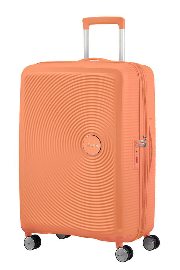 SoundBox Bagage moyen s&eacute;jour | American Tourister Soundbox Spinner TSA Expandable 67cm  Cantaloupe