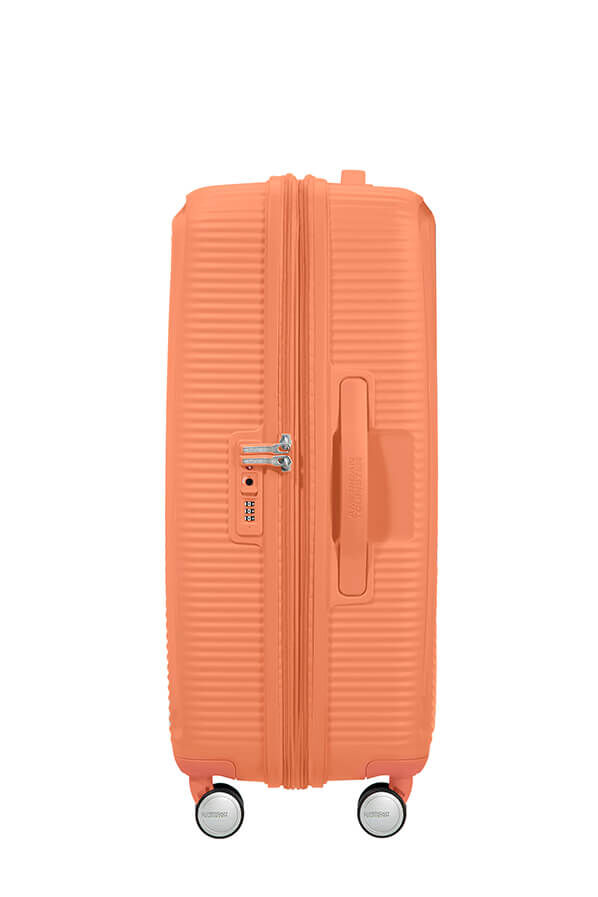 SoundBox Bagage moyen s&eacute;jour | American Tourister Soundbox Spinner TSA Expandable 67cm  Cantaloupe