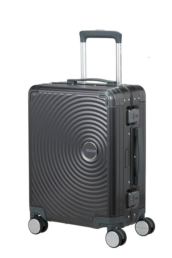 American Tourister Soundbox Alu Spinner TSA 55cm  Brushed Anthracite