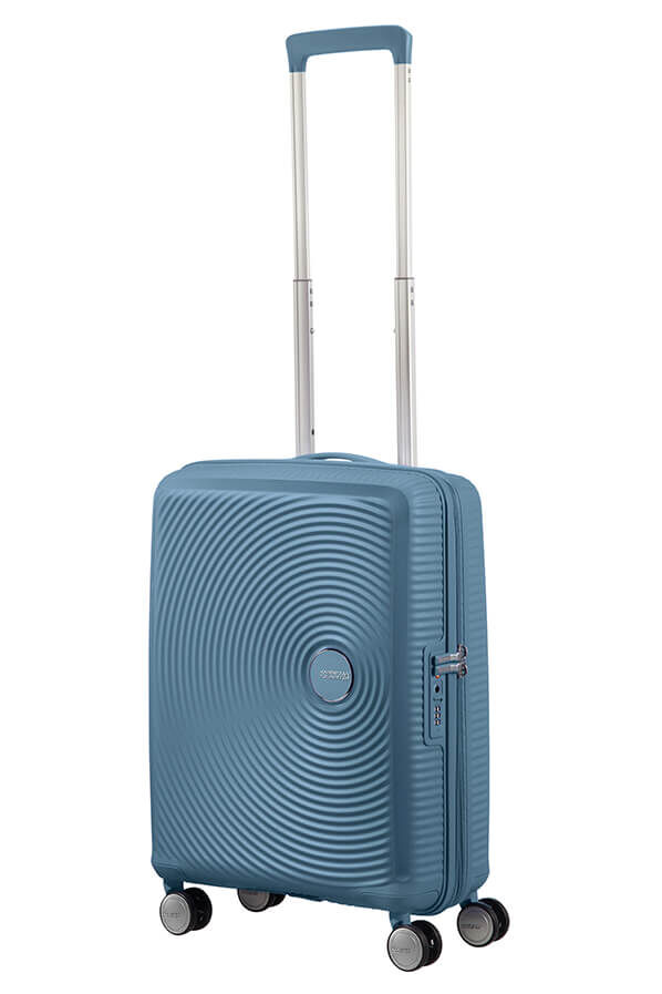 American Tourister Soundbox Spinner Expandable 55cm  Stone Blue