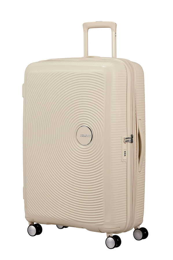 American Tourister SoundBox Spinner TSA Expandable 77cm  Coconut Sand