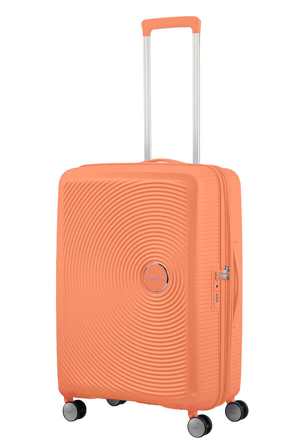 SoundBox Bagage moyen s&eacute;jour | American Tourister Soundbox Spinner TSA Expandable 67cm  Cantaloupe