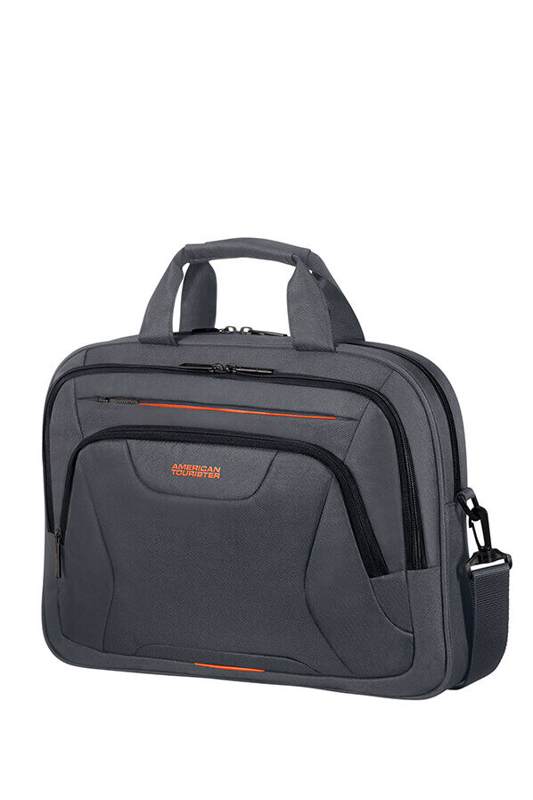 American Tourister At Work Laptop Bag  15.6inch Grey/Orange