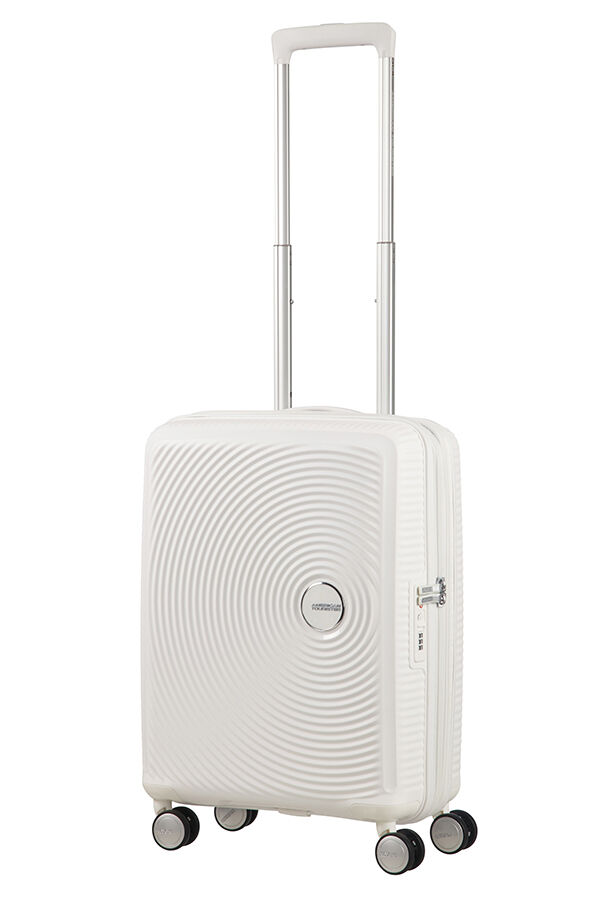 American Tourister Soundbox Spinner uitbreidbaar 55cm Pure White