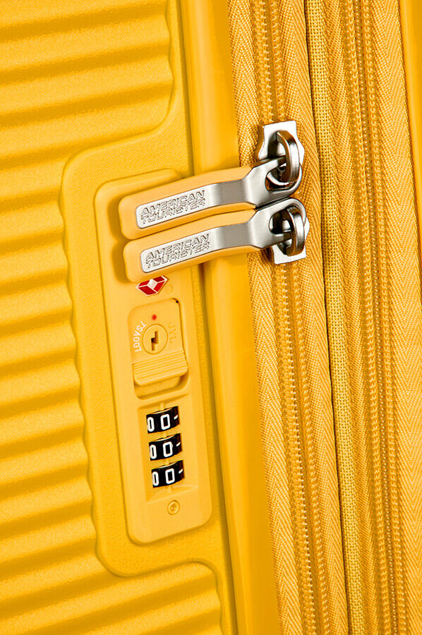 American Tourister Soundbox Spinner 55  Golden Yellow