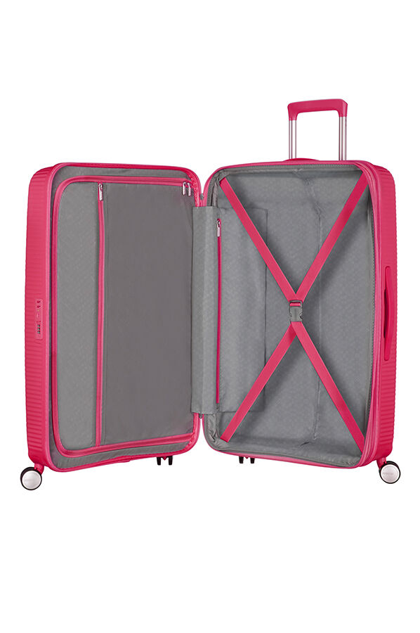 SoundBox Middelgrote ruimbagage | American Tourister Soundbox Spinner uitbreidbaar 67cm Lightning Pink