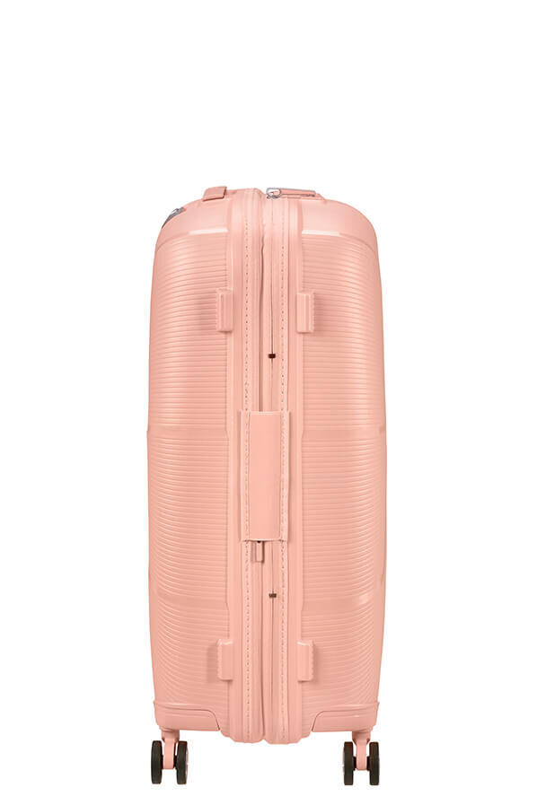 American Tourister StarVibe Spinner Expandable TSA 67cm  Metallic Peach