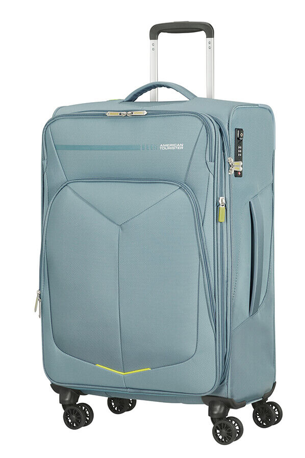 American Tourister Summerfunk Spinner Exp TSA 67cm  Gris M&eacute;tallique