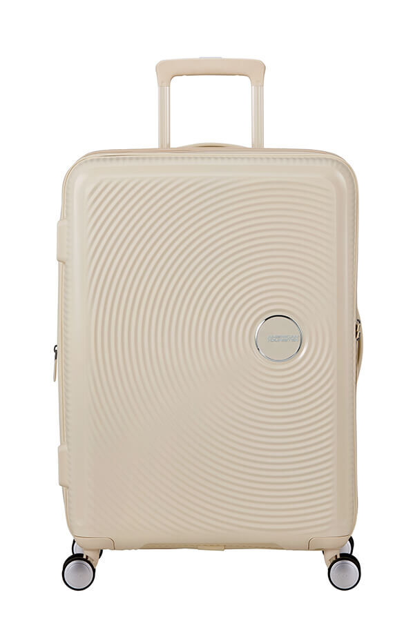 American Tourister SoundBox Spinner TSA Expandable 67cm  Coconut Sand
