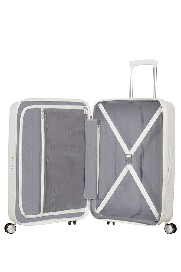 American Tourister Soundbox Spinner uitbreidbaar 77cm Pure White