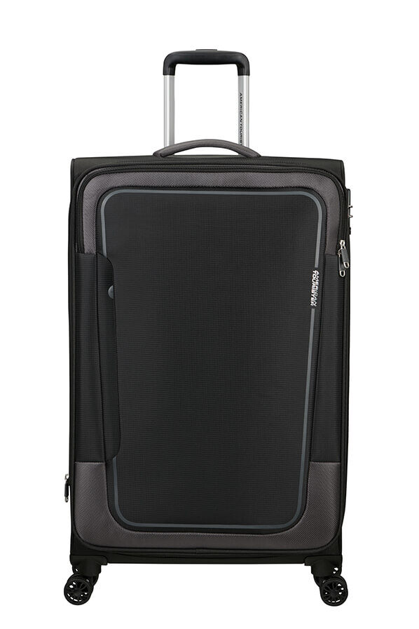 American Tourister Pulsonic Spinner Expandable 81cm  Asphalt Black
