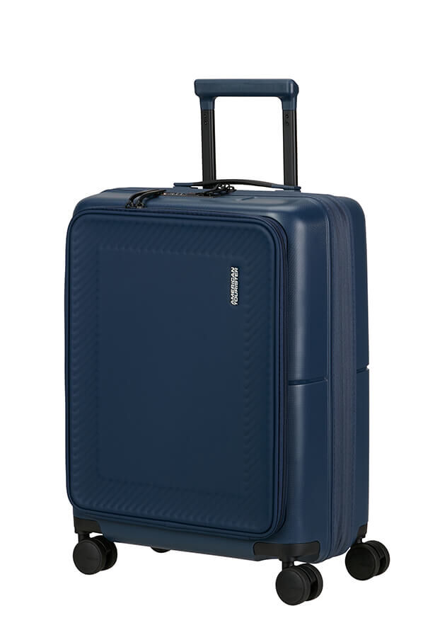 American Tourister DashPop Spinner Expandable Frontloader 55cm  Bleu nuit