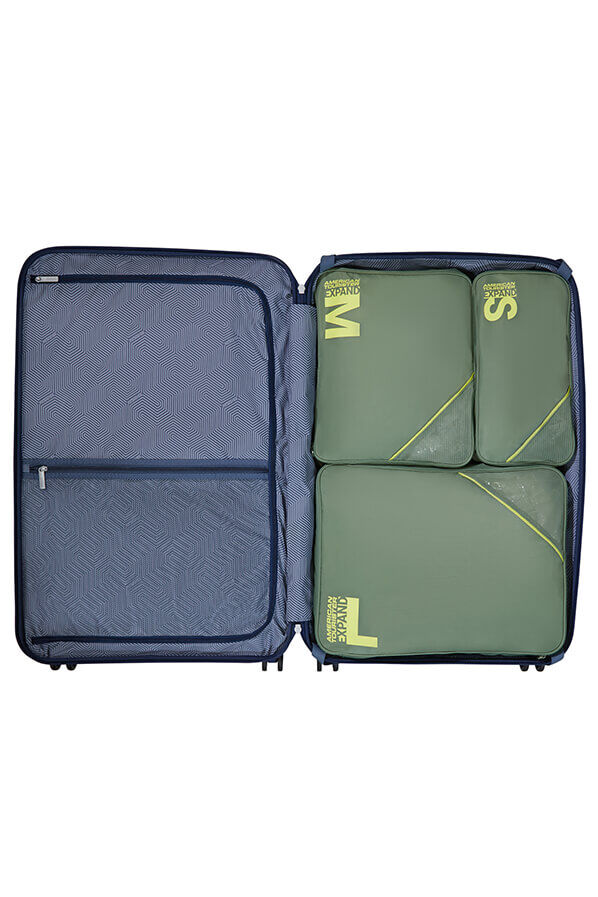 Packing Cubes Set of 3 Packing Cubes | American Tourister American Tourist. Ta Packing Cubes S/M/L  Olive/Lime