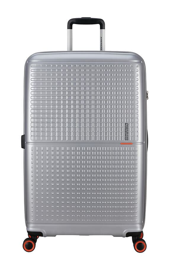 American Tourister Geopop Spinner 77/28 Tsa. 77cm  Argent m&eacute;tal