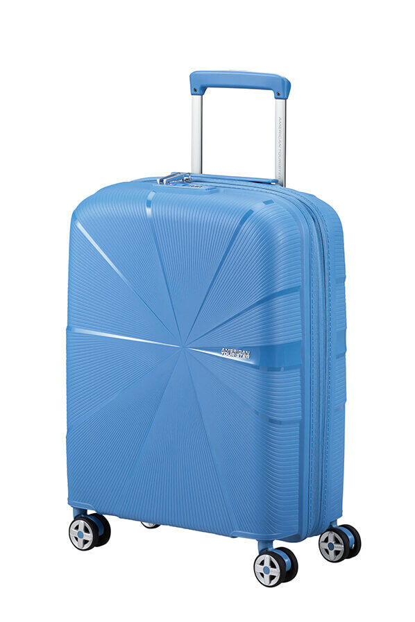 American Tourister Starvibe Spinner Expandable TSA 55cm Tranquil Blue