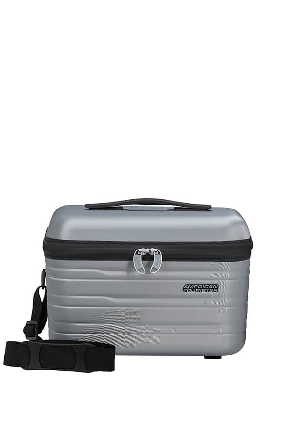American Tourister Flashline Beauty Case  Sky Silver