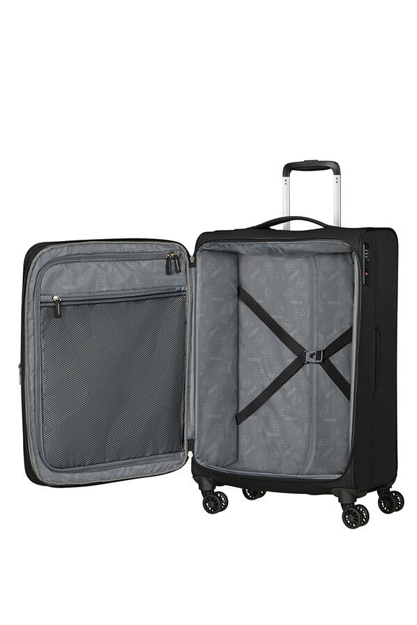 American Tourister Aerospin Spinner Expandable M  Zwart