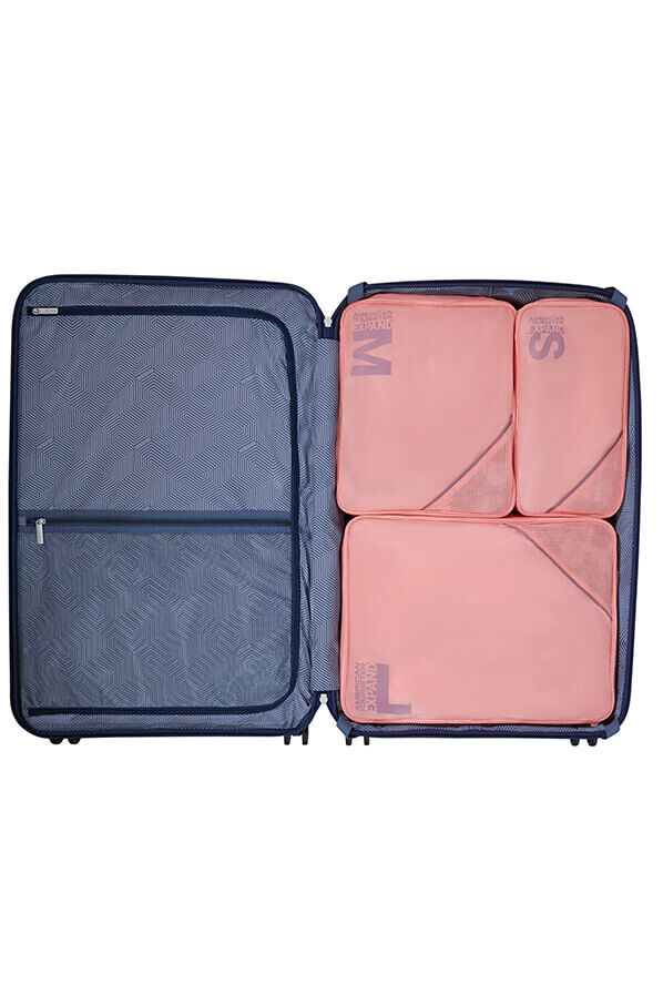 Packing Cubes Set of 3 Packing Cubes | American Tourister American Tourist. Ta Packing Cubes S/M/L  Pink/Mauve