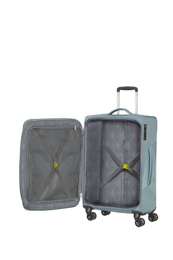 American Tourister Summerfunk Spinner Exp TSA 67cm  Gris M&eacute;tallique