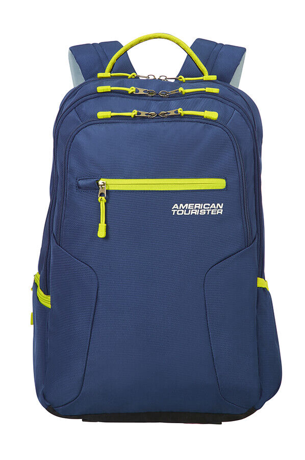American Tourister Urban Groove Laptop Backpack  True Navy/Lime
