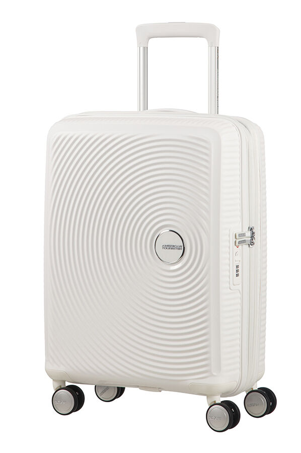 American Tourister Soundbox Spinner uitbreidbaar 55cm Pure White