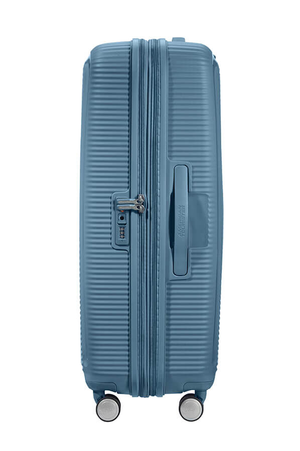 SoundBox Large Check-in Blue Rolling Luggage Belgium