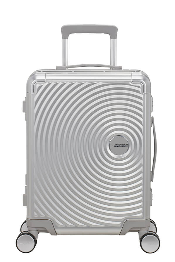 American Tourister Soundbox Alu Spinner TSA 55cm  Argent