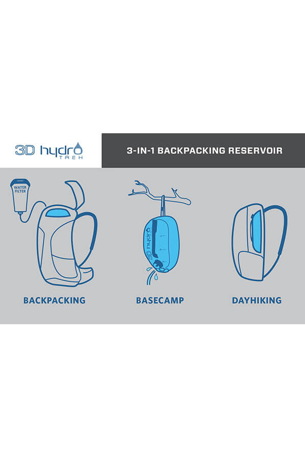 Gregory Hydration Accessory 3D Hydro Trek 3L  Optic Blue Gregory Hydration Accessory 3D Hydro Trek 3L  Optic Blue
