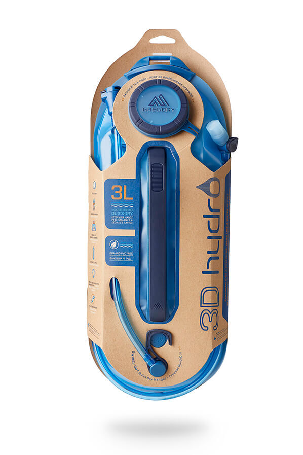 Gregory Hydration Accessory 3D Hydro Reservoir 3L  Optic Blue Gregory Hydration Accessory 3D Hydro Reservoir 3L  Optic Blue