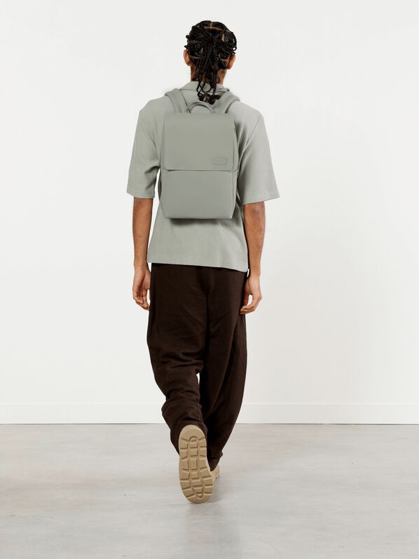 Lipault Lost In Berlin Square Backpack  Green Argile Lipault Lost In Berlin Square Backpack  Green Argile