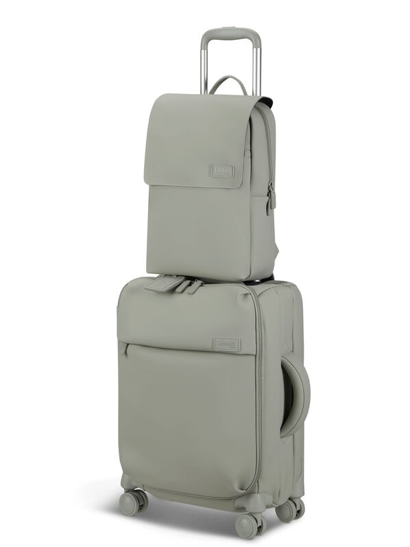 Lipault Lost In Berlin Square Backpack  Green Argile Lipault Lost In Berlin Square Backpack  Green Argile