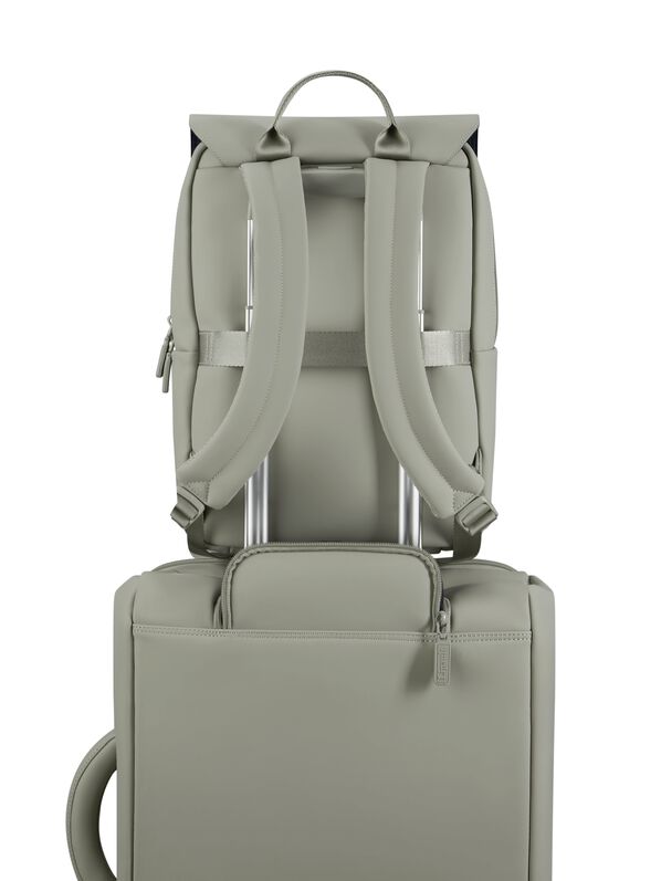 Lipault Lost In Berlin Square Backpack  Green Argile Lipault Lost In Berlin Square Backpack  Green Argile