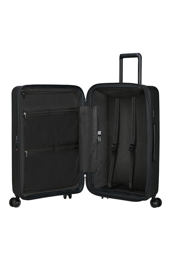 Samsonite Restackd Spinner Expandable 68cm  Black Samsonite Restackd Spinner Expandable 68cm  Black