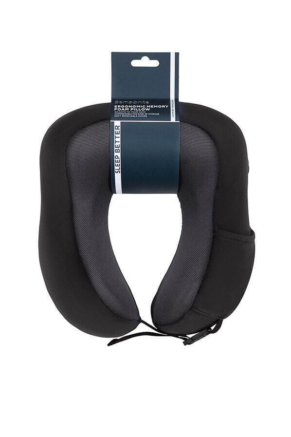 Samsonite Ta Revolution Ergonomic Memory Foam Pillow  Zwart