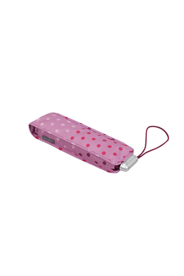 Samsonite Alu Drop S 3 Sect. Manual Flat  Purple Dots