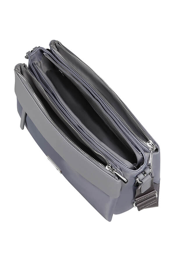 Samsonite Zalia 3.0 H.Shoulder Bag 3 Comp  Gris m&eacute;tal