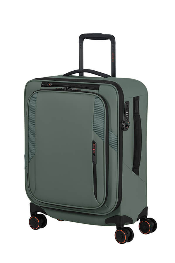 Samsonite Glazed Spinner Expandable 55cm  Sage green