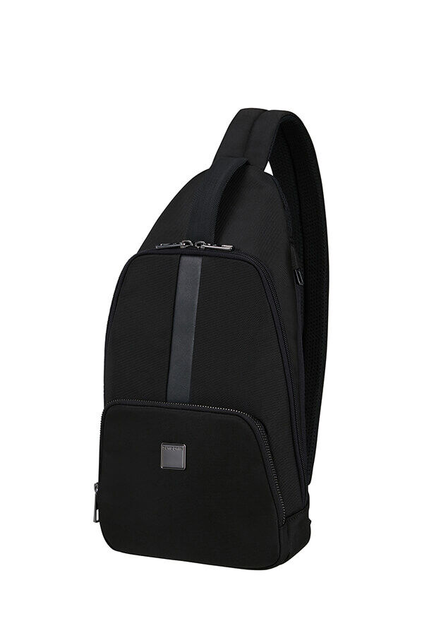 Samsonite Sacksquare Sling Bag M  Zwart Samsonite Sacksquare Sling Bag M  Zwart