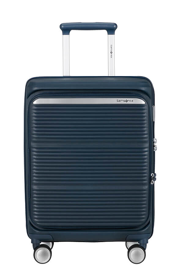 Samsonite Paralux Spinner Expandable Global Co 55cm  Bleu marine fonc&eacute;