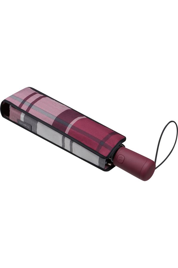 Samsonite Alu Drop S Safe 3 Sect. Auto O/C  Garnet Red Check Samsonite Alu Drop S Safe 3 Sect. Auto O/C  Garnet Red Check