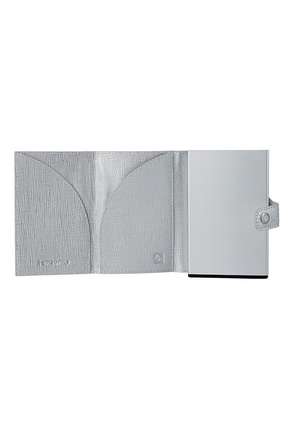 Samsonite Alu Fit 202 - Slide-up Wallet  Argent