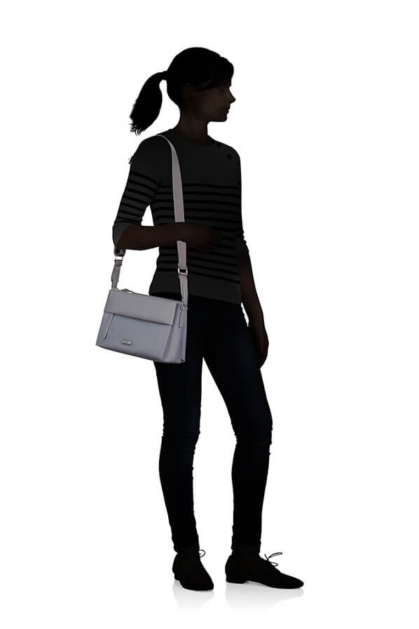 Samsonite Zalia 3.0 H.Shoulder Bag 3 Comp  Gris m&eacute;tal