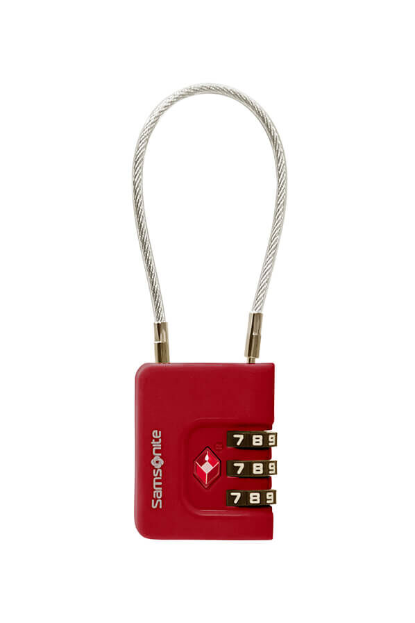Samsonite Ta Revolution Cablelock 3 dial TSA  Red