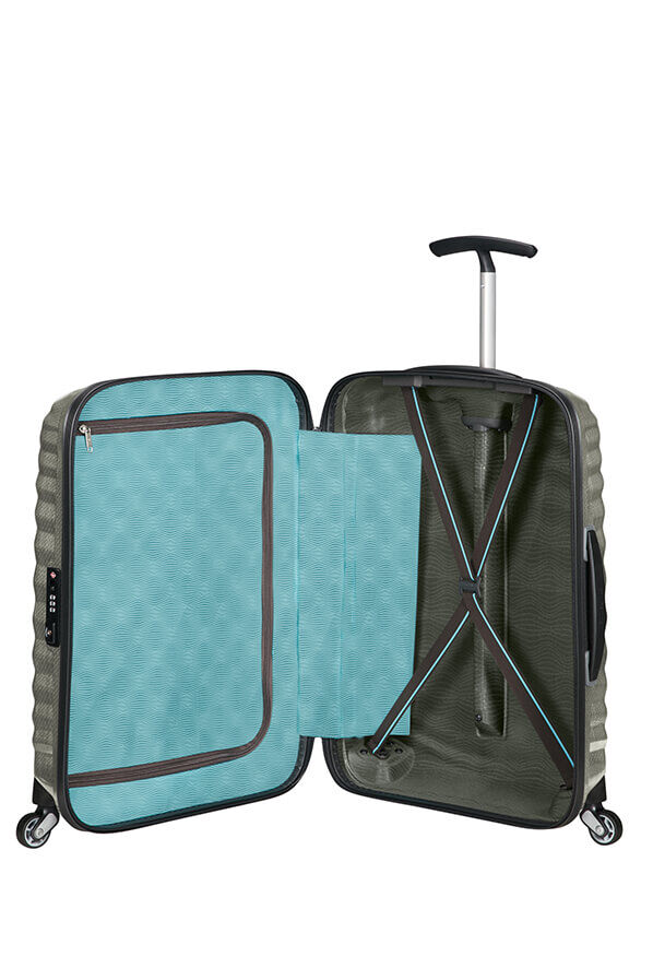 Samsonite Lite-Shock Spinner 55cm  Vert m&eacute;tal