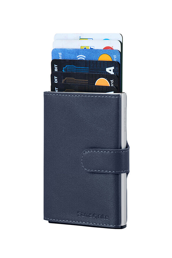 Samsonite Alu Fit 202 - Slide-up Wallet  Bleu